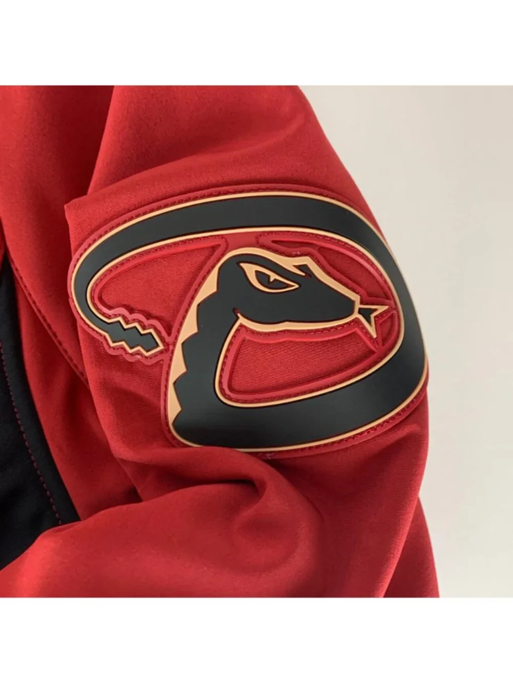 Arizona Diamondbacks MLB Red Majestic Therma Base Full Zip Jacket Mens Large